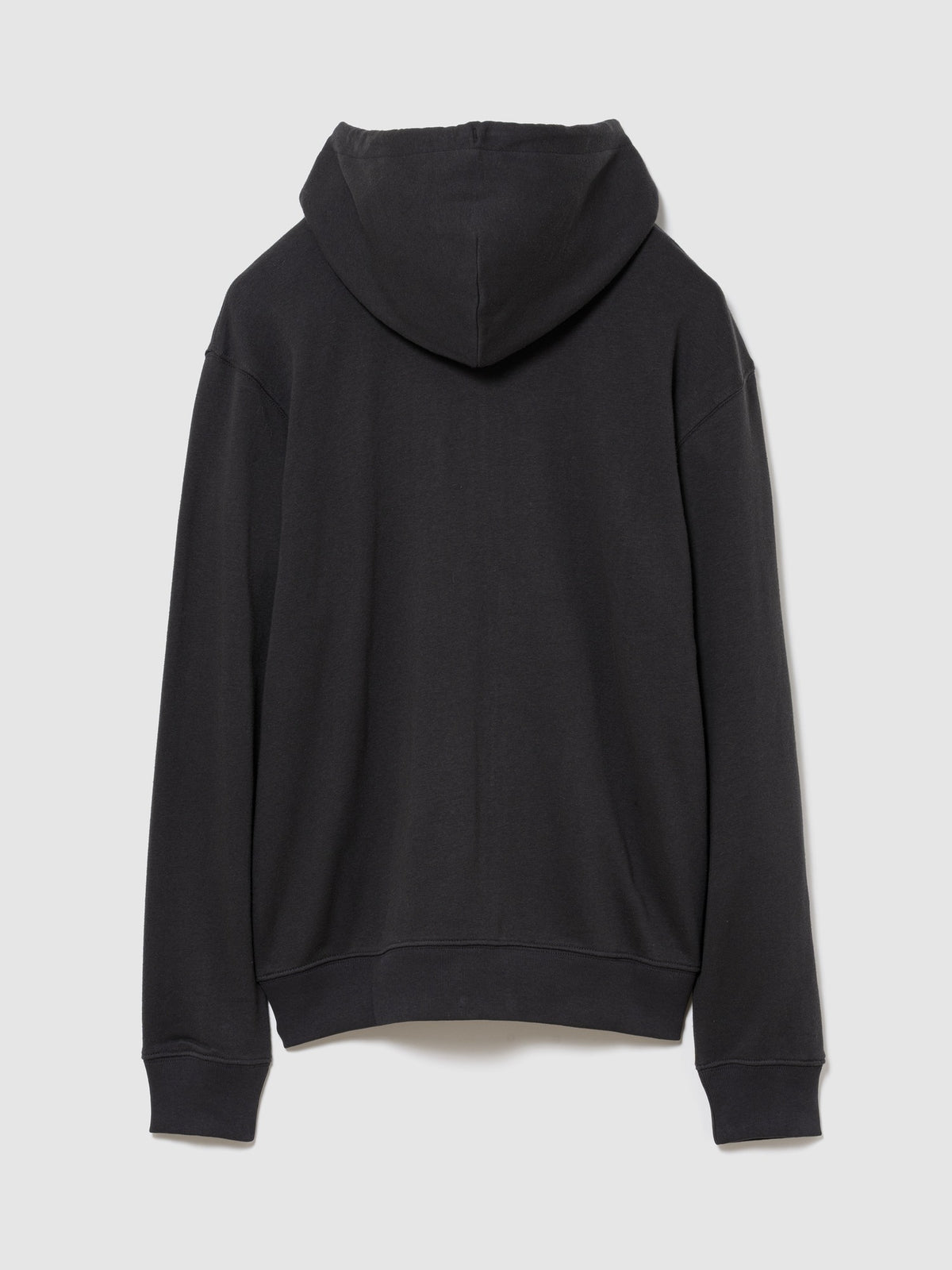 French Terry Relaxed Gap 1969 Logo Zip Hoodie in moonless night, product-only back view