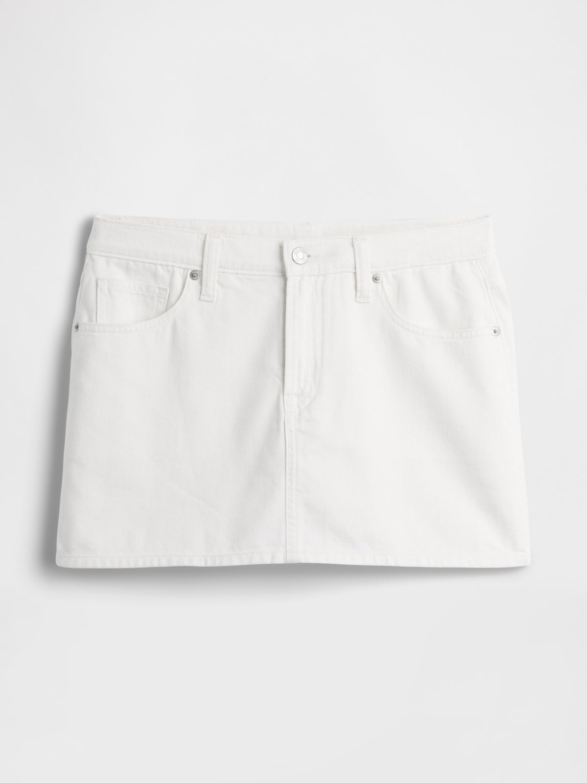 Denim Mini Skort - New off white