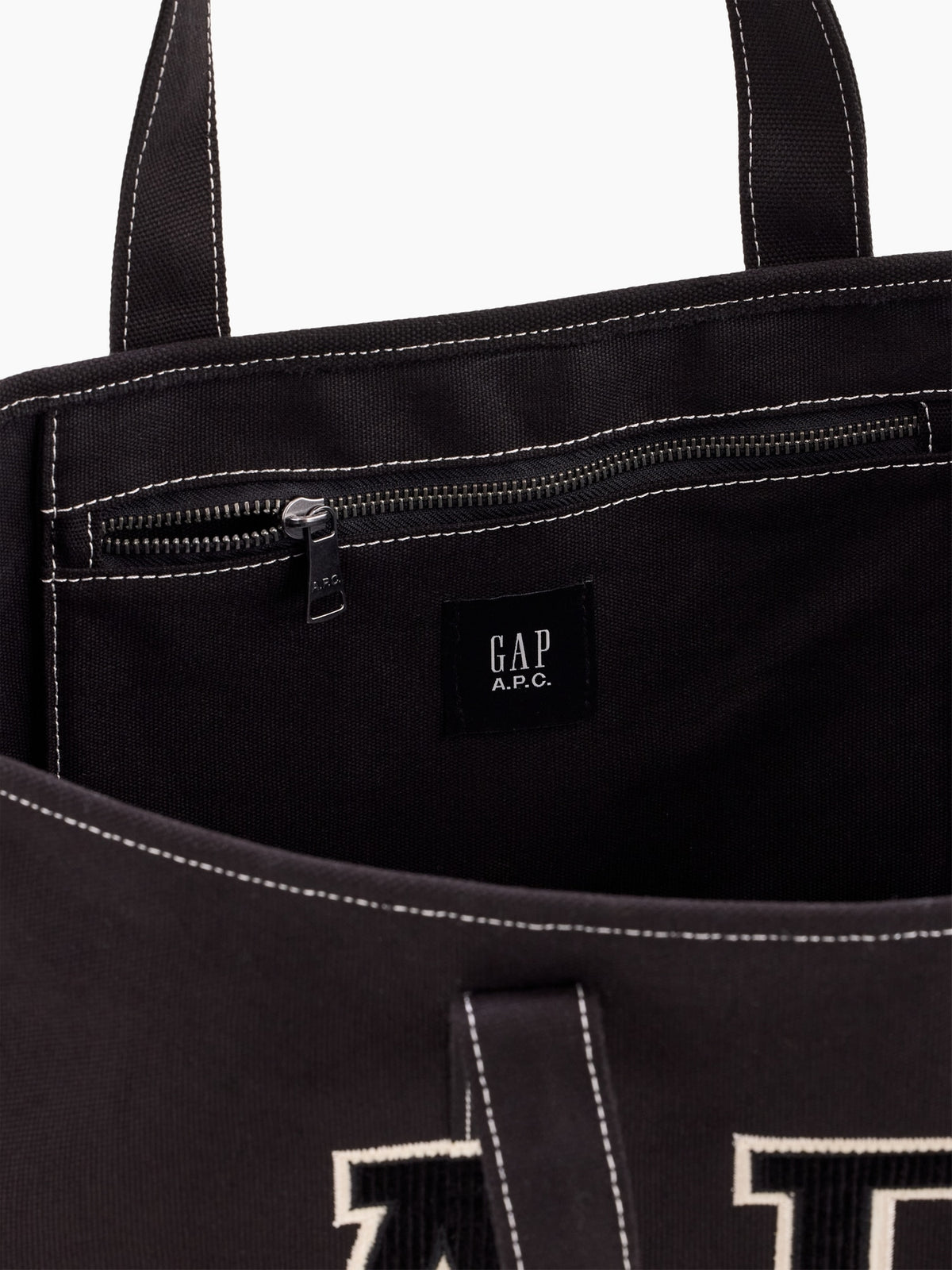 Gap × A.P.C. Logo Tote Bag - Black - AV4_Z
