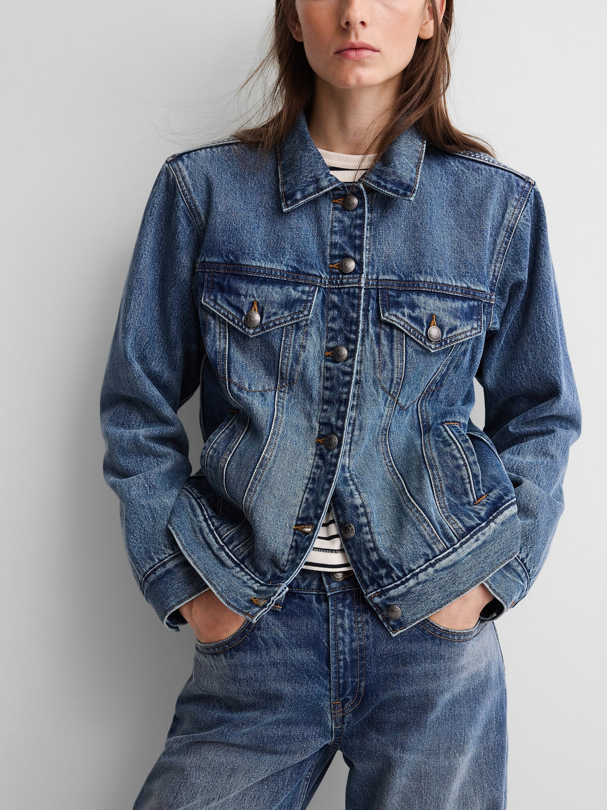 Gap × A.P.C. Lined Icon Denim Jacket - Med paris - AV3_Z