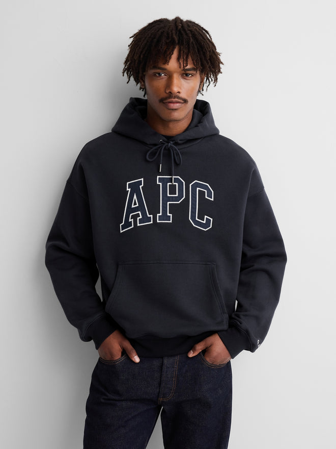 Gap × A.P.C. Extra Heavyweight Logo Hoodie - New classic navy - Z