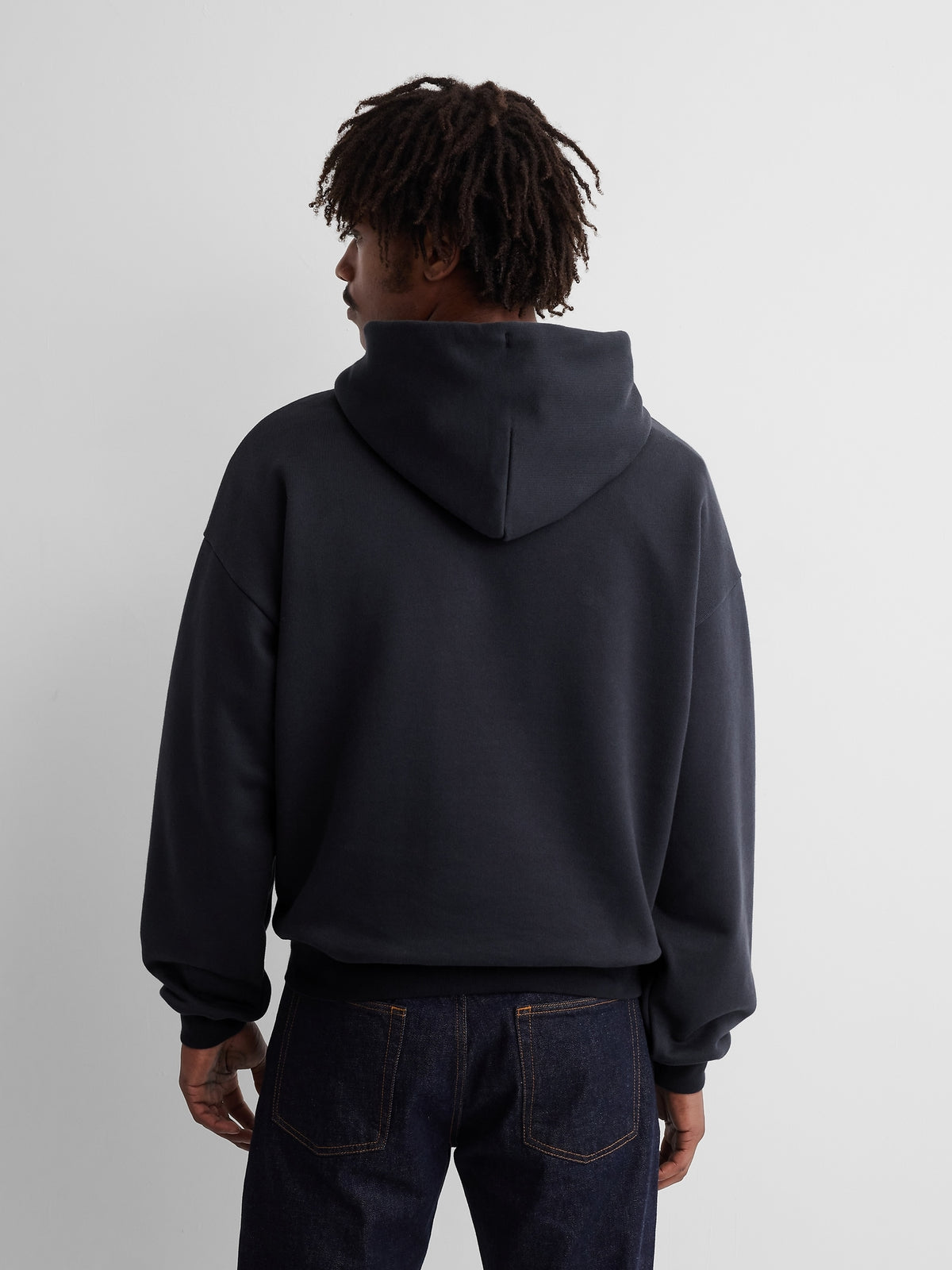 Gap × A.P.C. Extra Heavyweight Logo Hoodie - New classic navy - AV2_Z