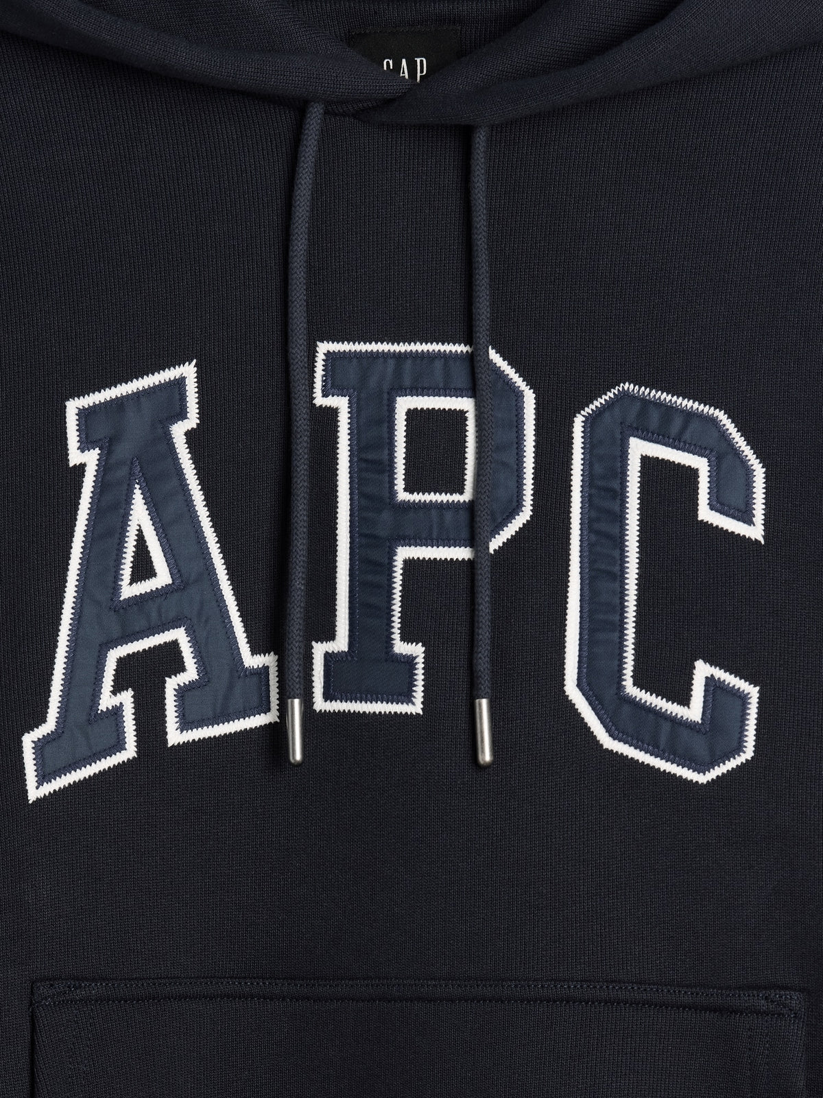 Gap × A.P.C. Extra Heavyweight Logo Hoodie - New classic navy - AV4_Z