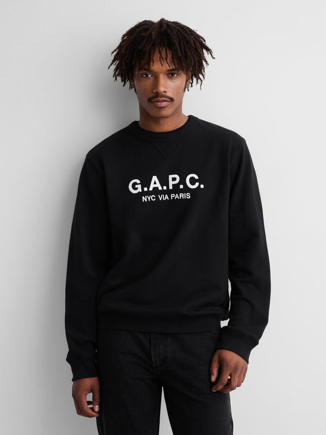 Gap × A.P.C. Heavyweight Logo Sweatshirt - Black - Z