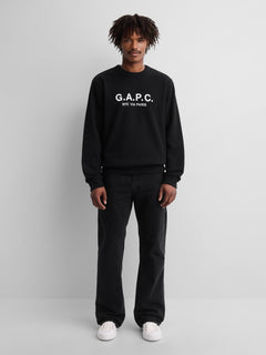 Gap × A.P.C. Heavyweight Logo Sweatshirt - Black - AV1_Z