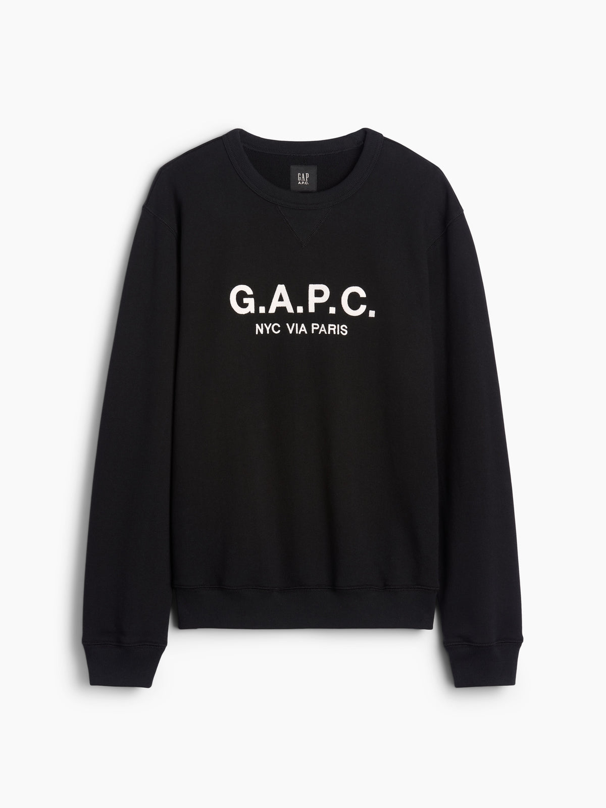 Gap × A.P.C. Heavyweight Logo Sweatshirt - Black - AV6_Z