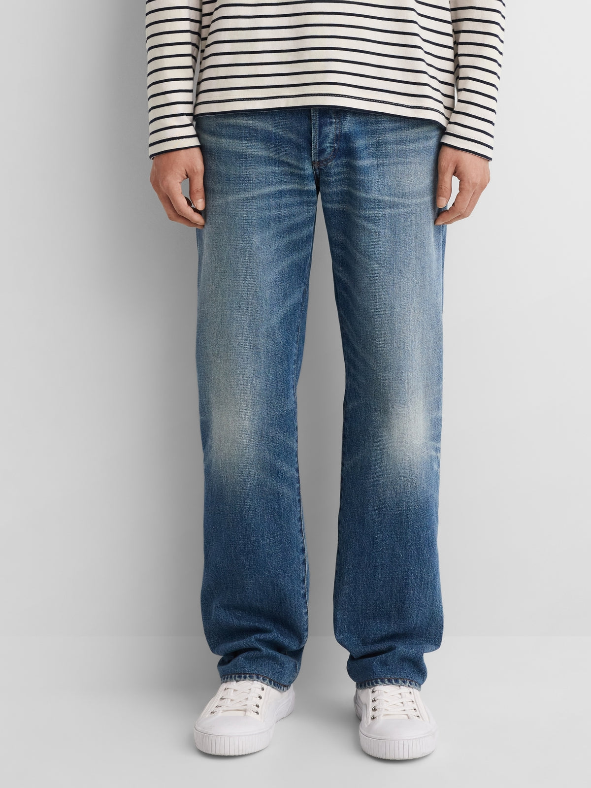 Gap × A.P.C. Japanese Denim Relaxed Straight Jeans - Med voltaire - AV1_Z
