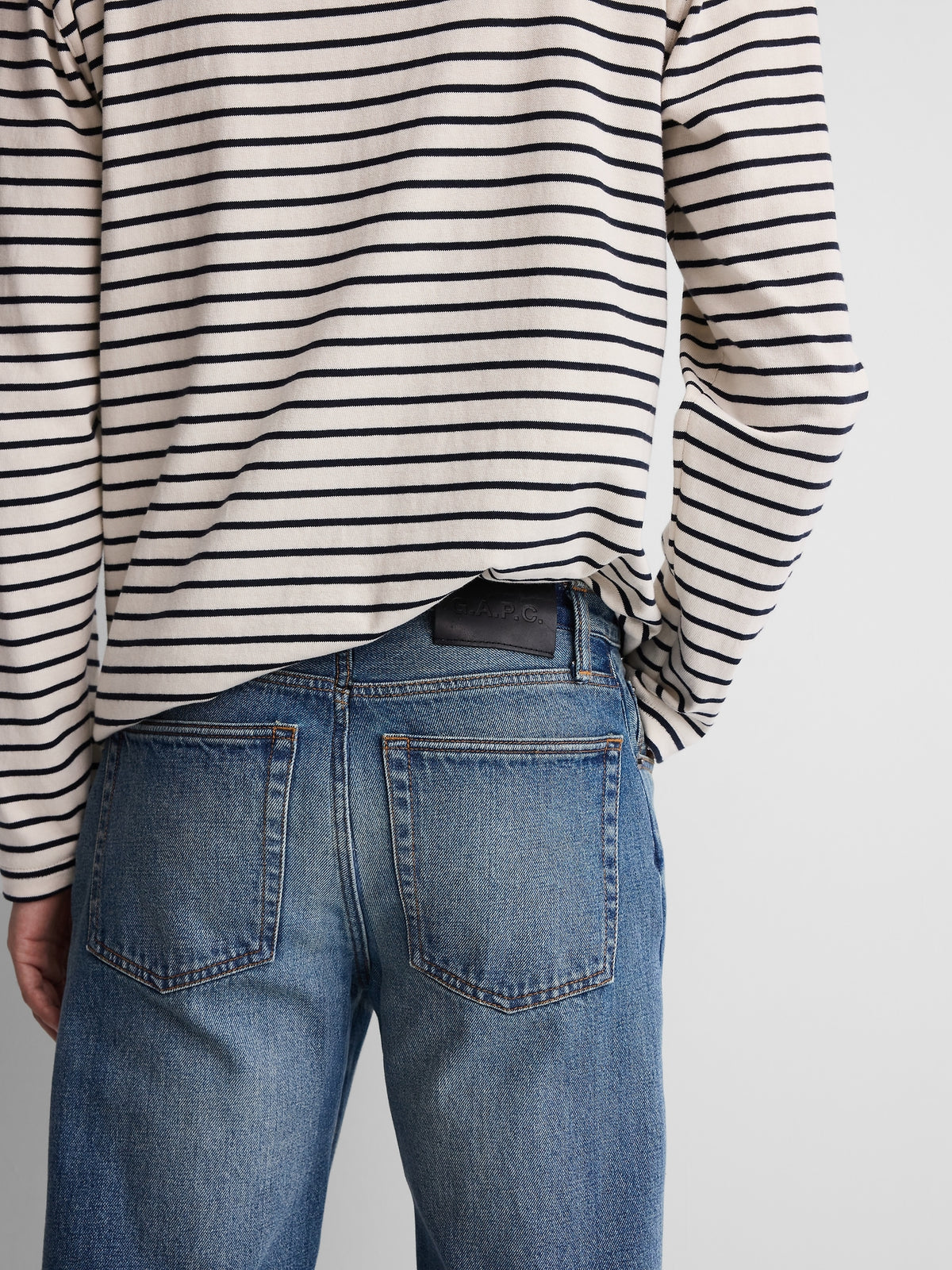 Gap × A.P.C. Japanese Denim Relaxed Straight Jeans - Med voltaire - AV5_Z