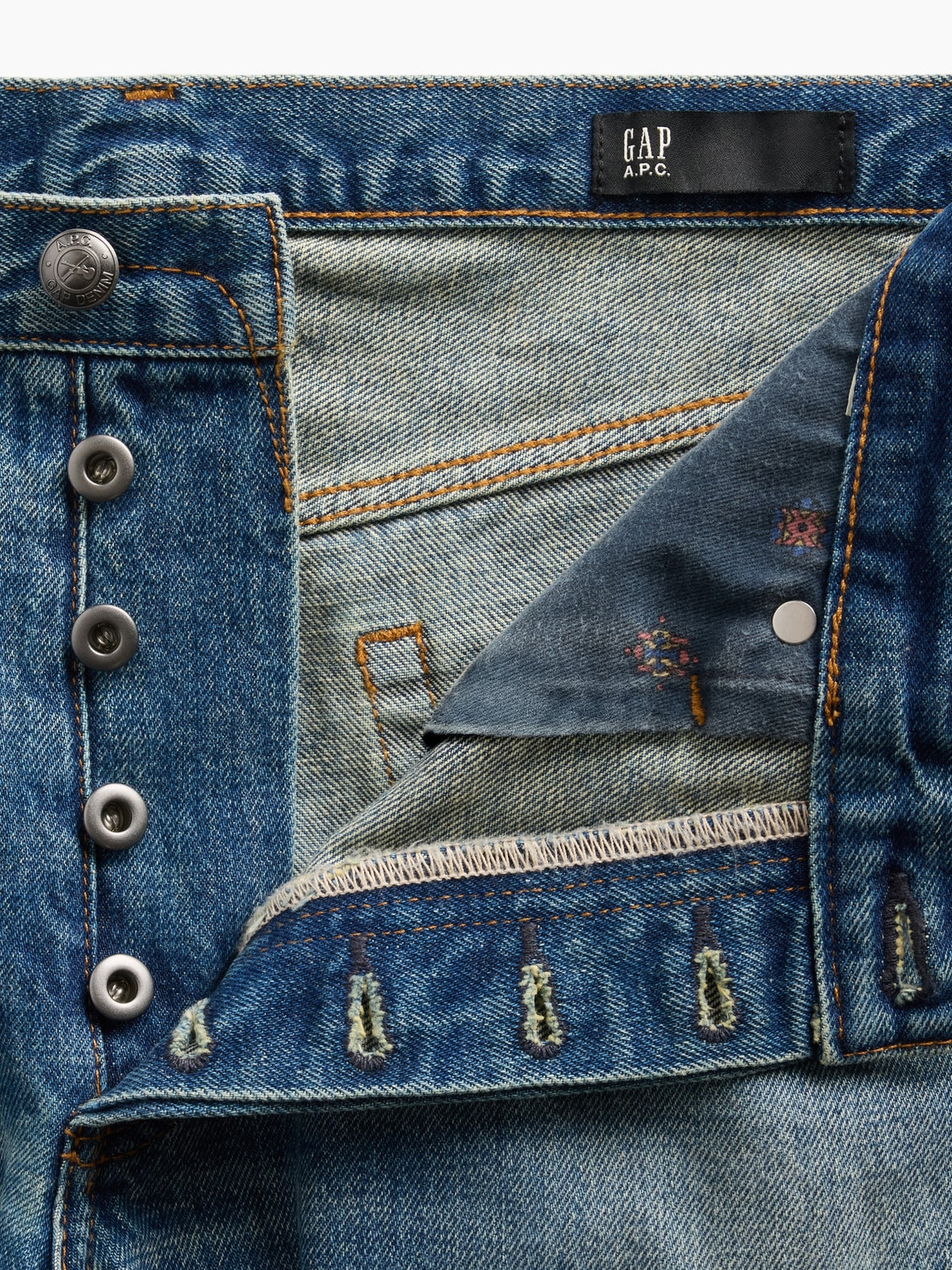 Gap × A.P.C. Japanese Denim Relaxed Straight Jeans - Med voltaire - AV6_Z