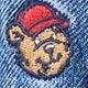 Medium wash embroidered