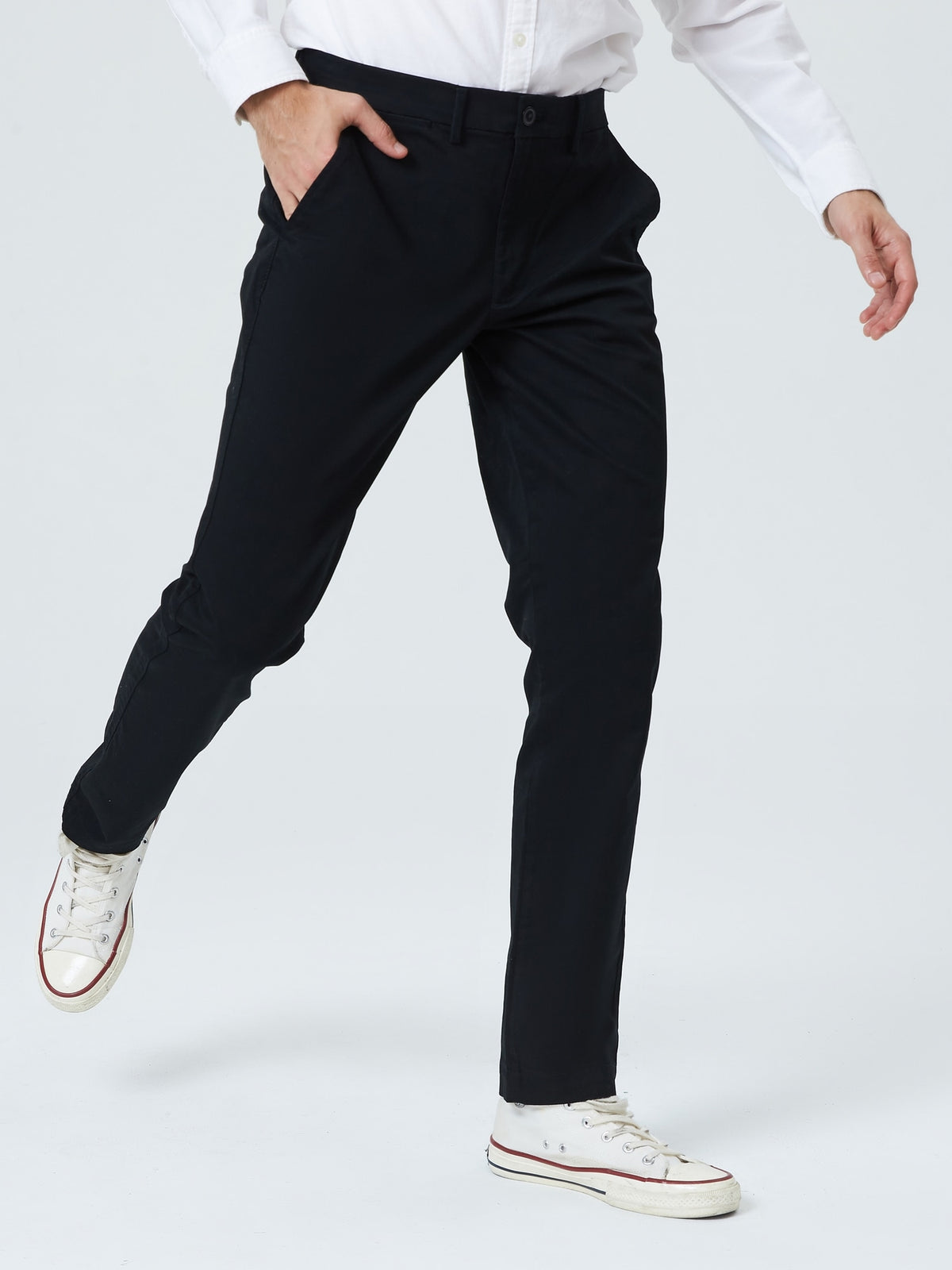 Slim Khakis - true black