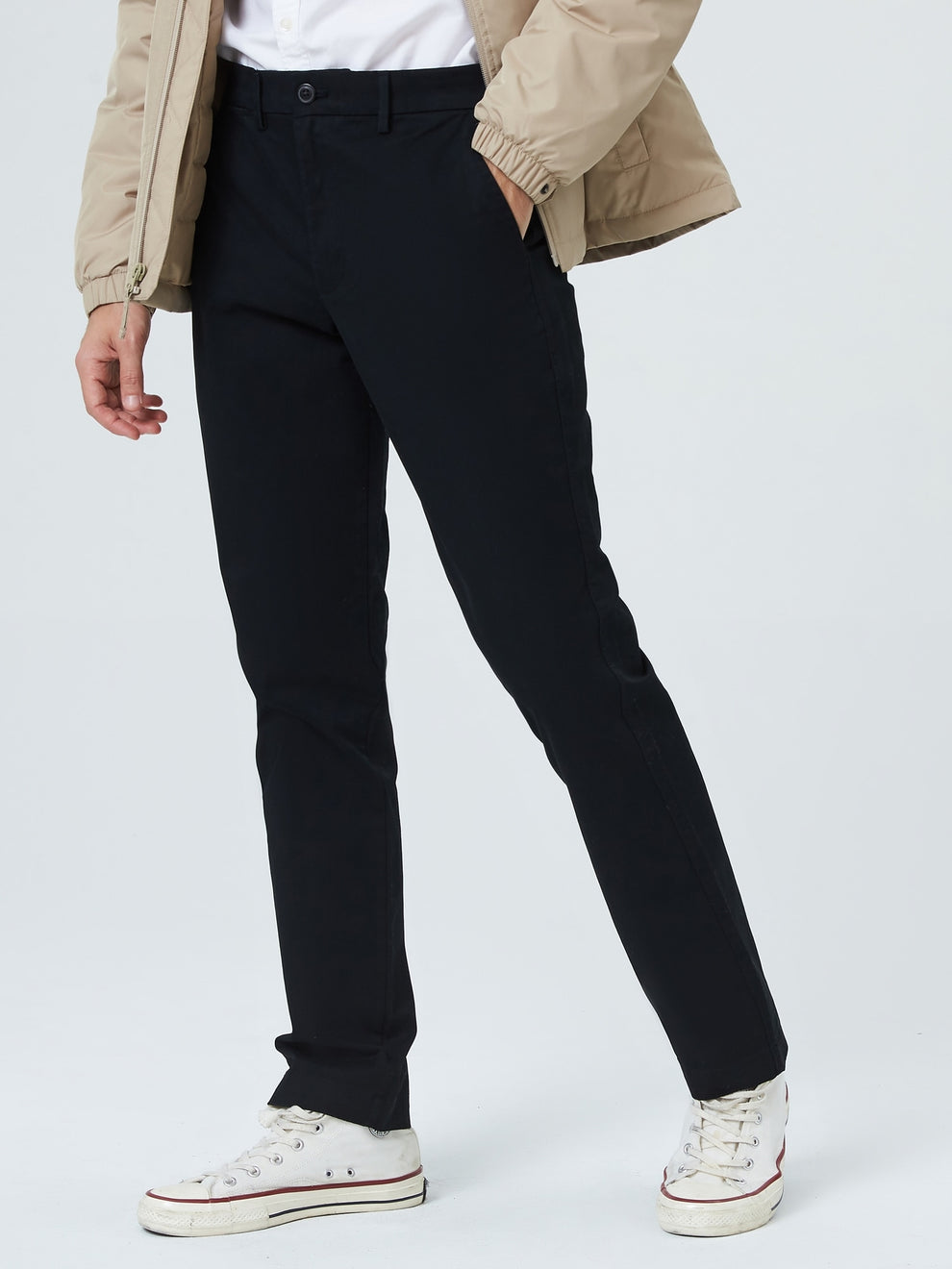 Slim Khakis - true black