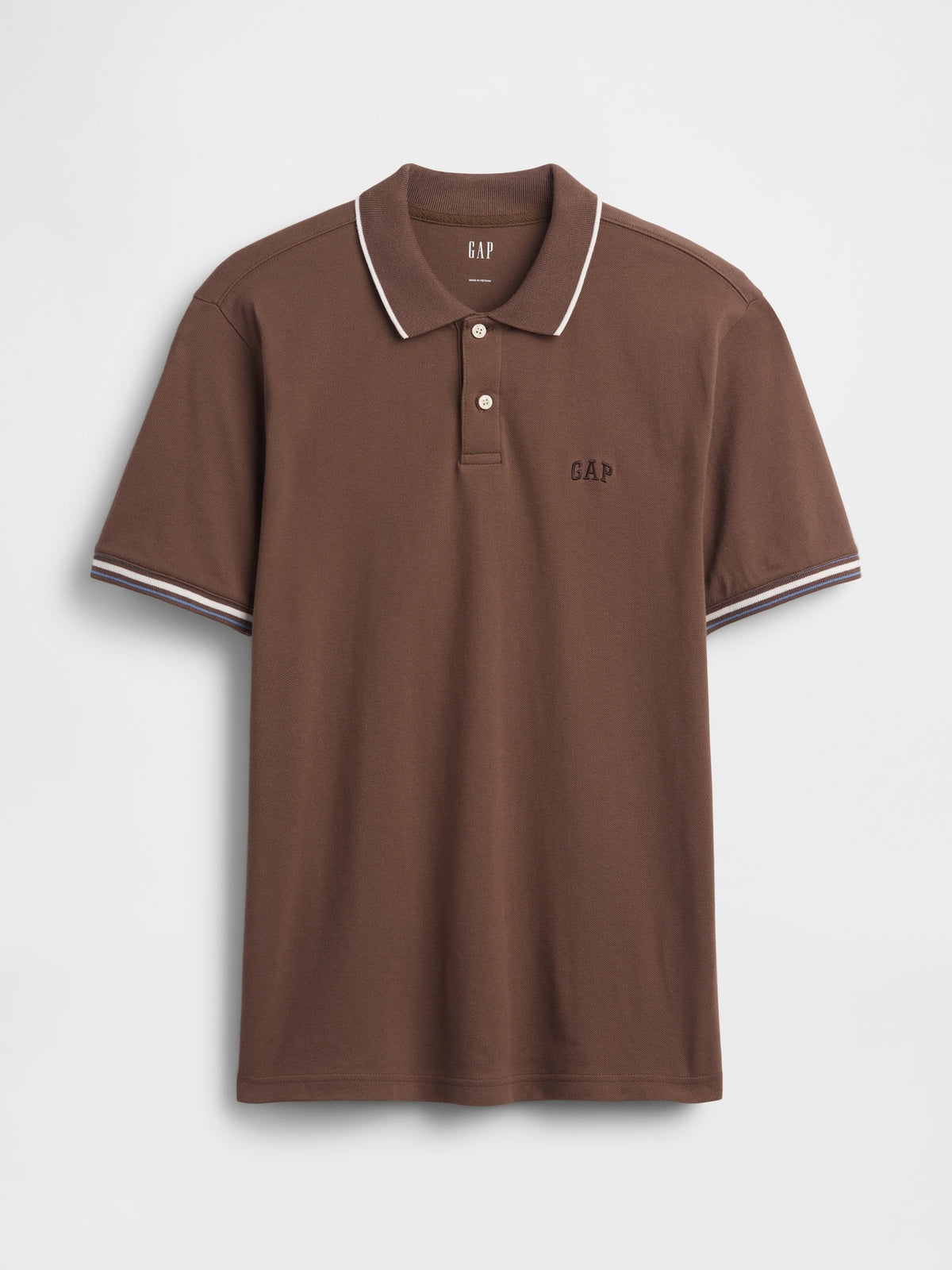 Gap Logo Pique Polo Shirt - buffalo brown