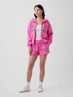 Relaxed Gap Logo Zip Hoodie - Phoebe Pink