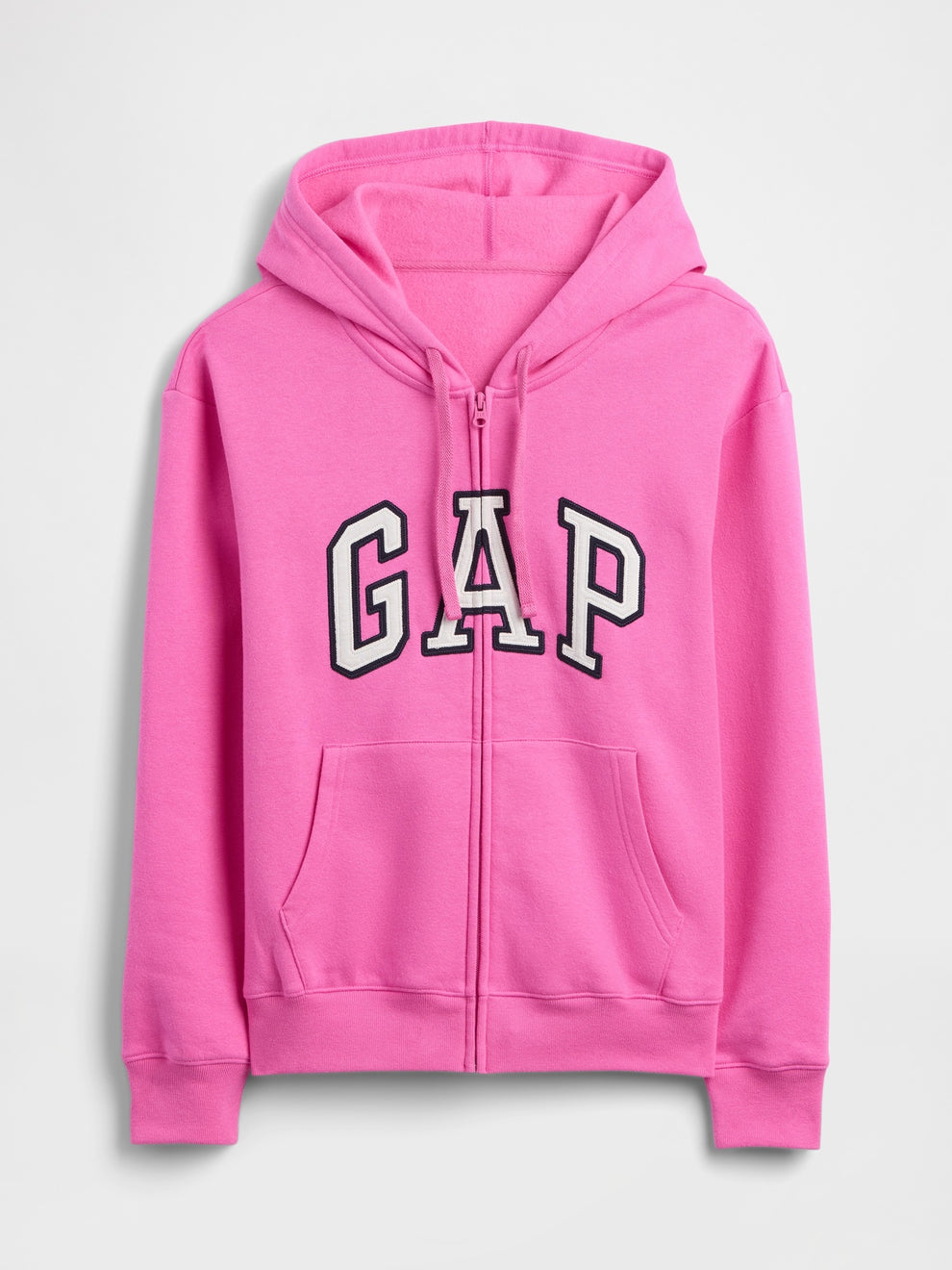 Relaxed Gap Logo Zip Hoodie - Phoebe Pink