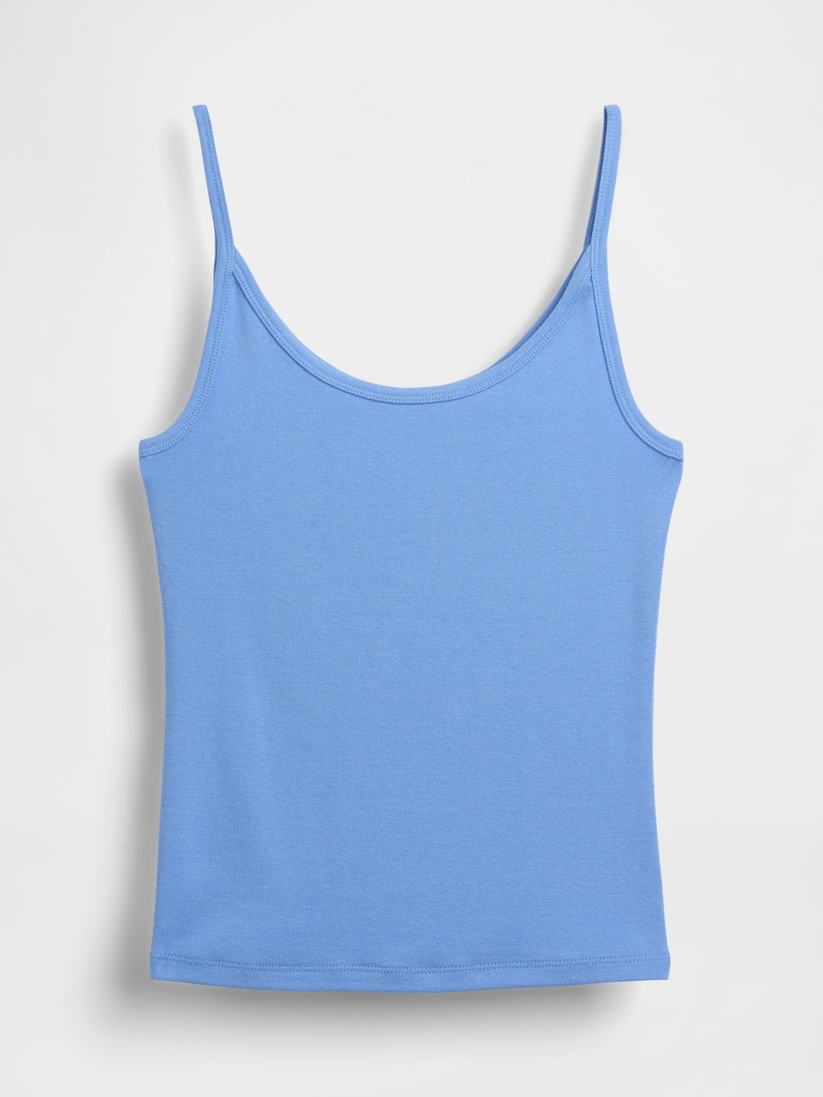 Gap Modern Crop Cami in Moore blue, product-only front view