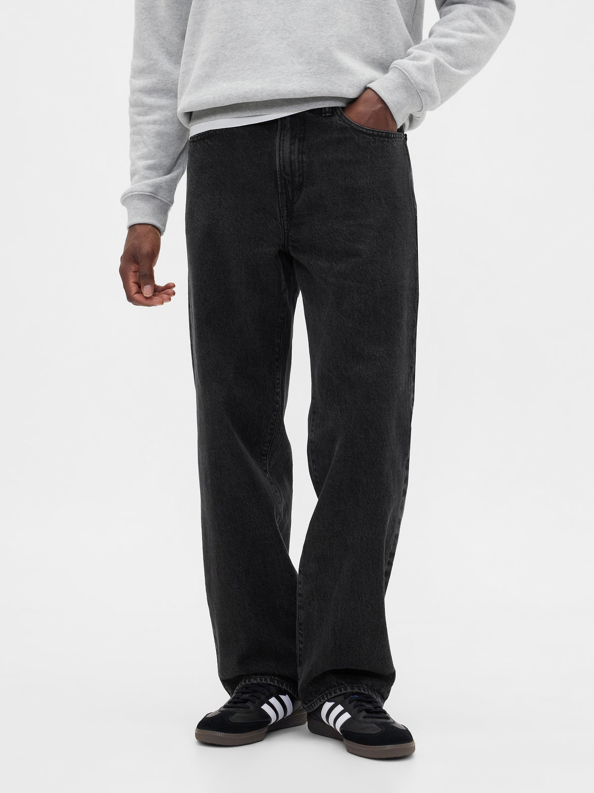 Relaxed Jeans - washed black