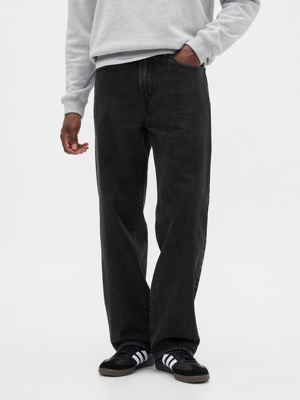 Relaxed Jeans - washed black