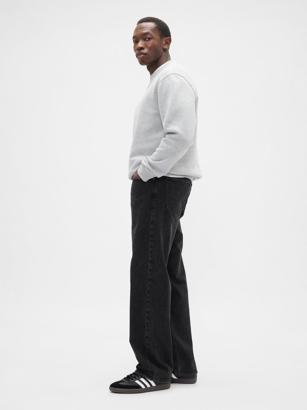 Relaxed Jeans - washed black