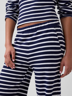 Stripe Pull-On Pants - Navy stripe