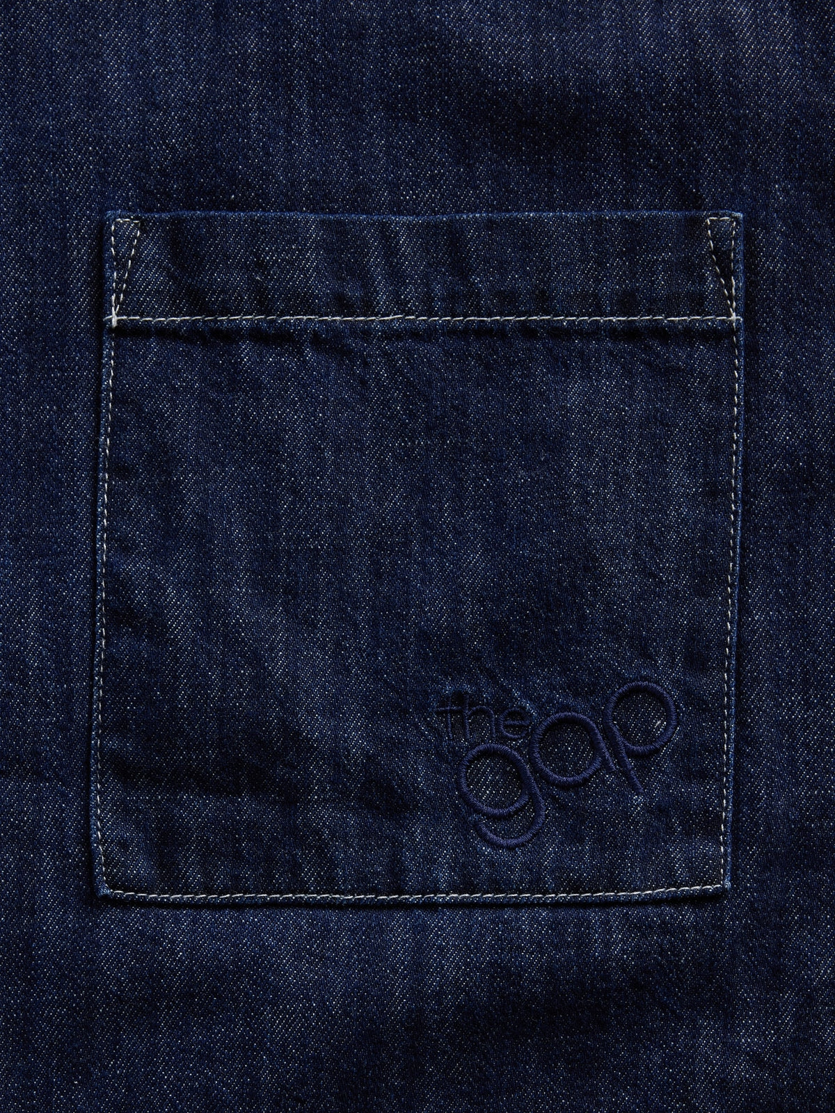 Denim Oversized Straight-Hem Shirt - RINSED
