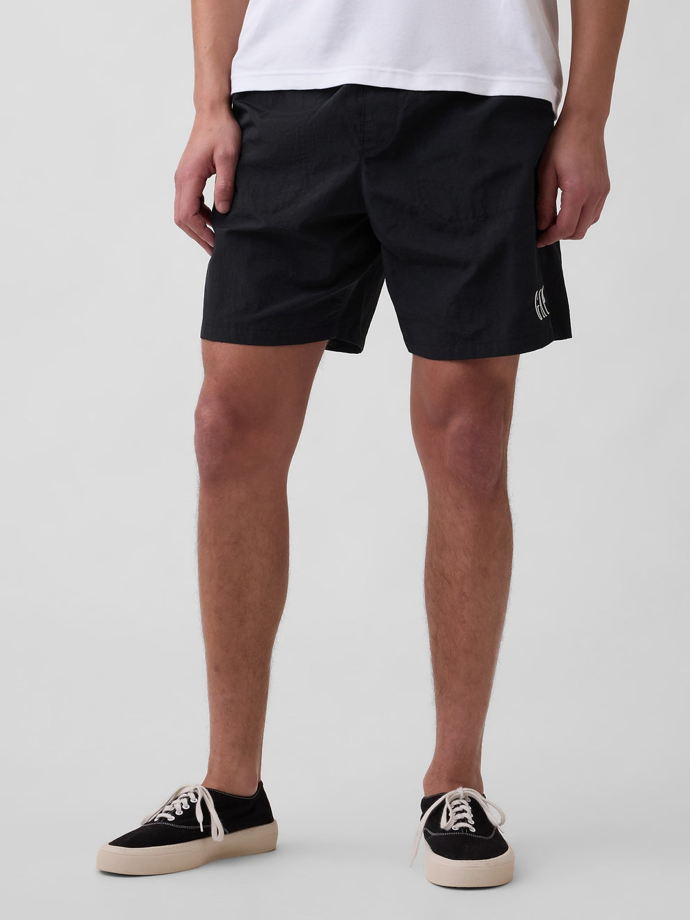 100% Recycled 7" Nylon Shorts - BLACK