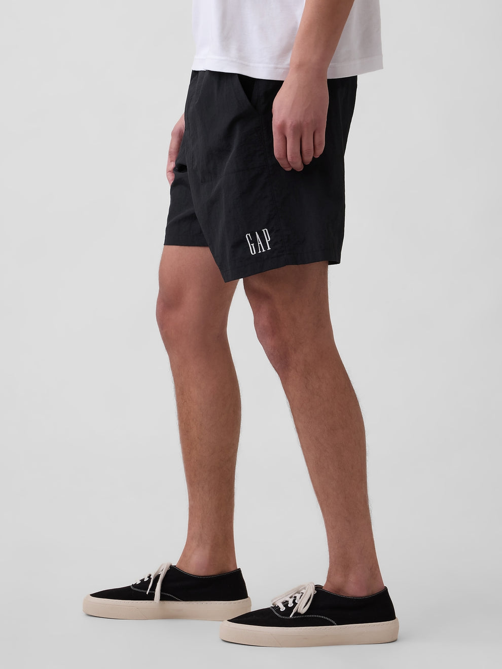 100% Recycled 7" Nylon Shorts - BLACK