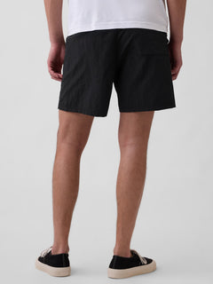 100% Recycled 7" Nylon Shorts - BLACK