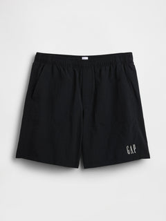 100% Recycled 7" Nylon Shorts - BLACK