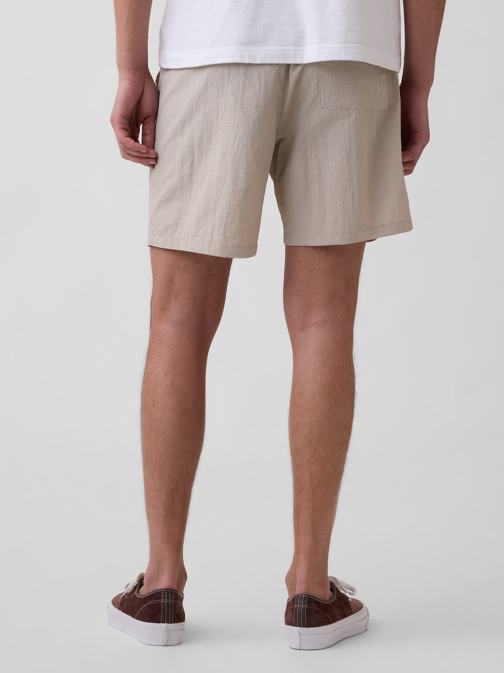 100% Recycled 7" Nylon Shorts - COBBLESTONE