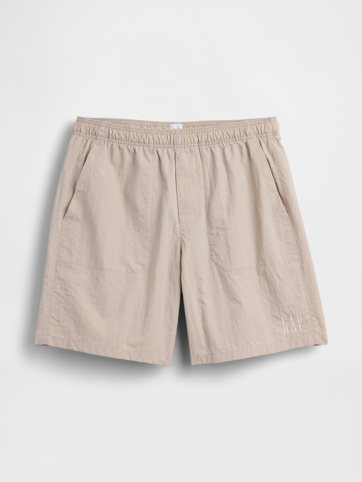 100% Recycled 7" Nylon Shorts - COBBLESTONE