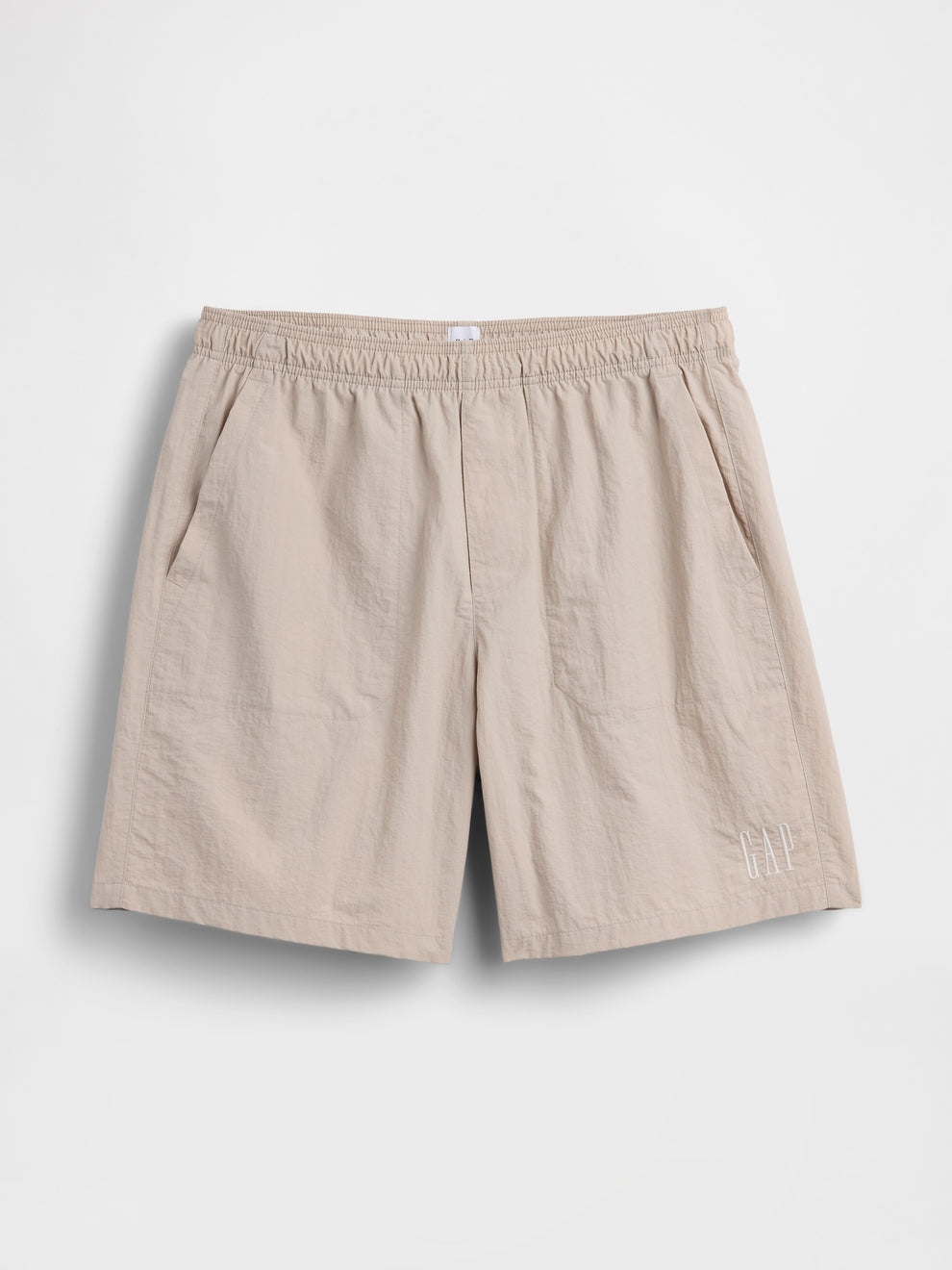 100% Recycled 7" Nylon Shorts - COBBLESTONE