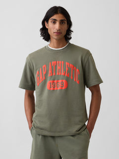 Relaxed French Terry Graphic T-Shirt - green