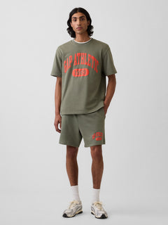 Relaxed French Terry Graphic T-Shirt - green
