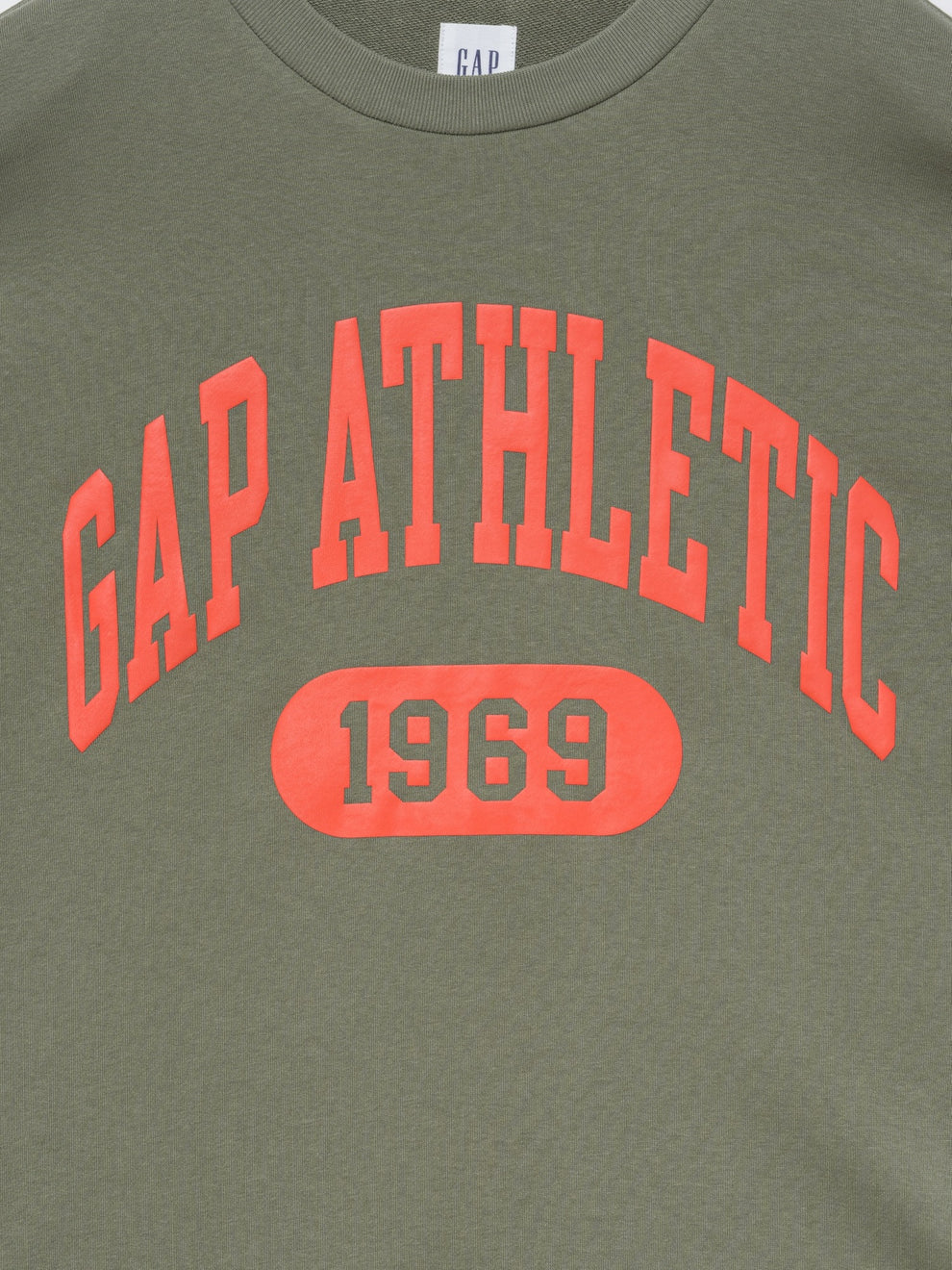 Relaxed French Terry Graphic T-Shirt - green