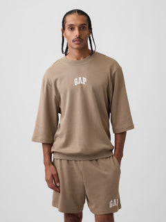 Oversized Gap Logo French Terry T-Shirt - BEACHWOOD