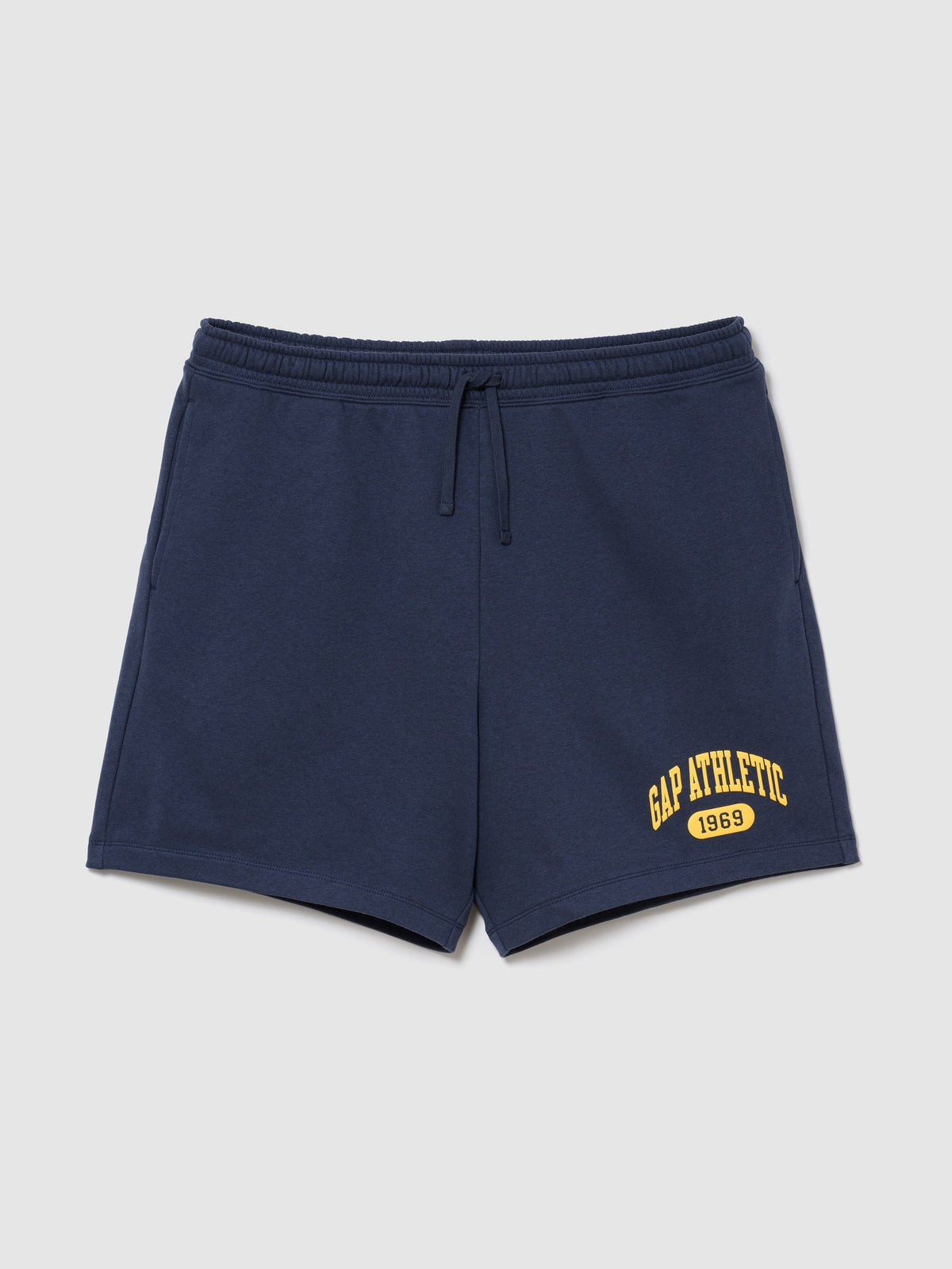 Relaxed French Terry Graphic Shorts - vintage navy