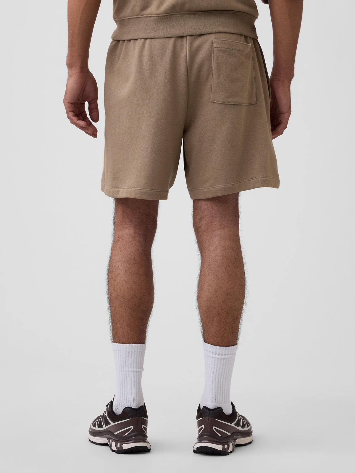 Relaxed Gap Logo French Terry Shorts - BEACHWOOD