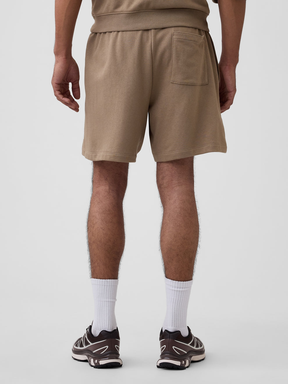 Relaxed Gap Logo French Terry Shorts - BEACHWOOD