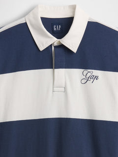 Relaxed Gap Logo Rugby Shirt - vintage navy