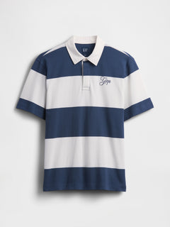 Relaxed Gap Logo Rugby Shirt - vintage navy