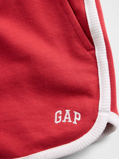 French Terry Logo Dolphin Shorts - chakra red