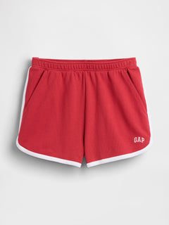 French Terry Logo Dolphin Shorts - chakra red