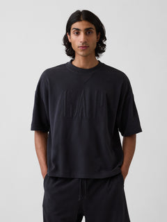 VintageSoft Terry Oversized Logo Sweatshirt - moonless night