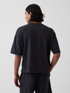 VintageSoft Terry Oversized Logo Sweatshirt - moonless night