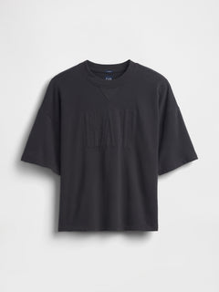 VintageSoft Terry Oversized Logo Sweatshirt - moonless night