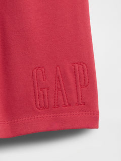 VintageSoft Terry Relaxed Logo Sweat Shorts - FADED RED
