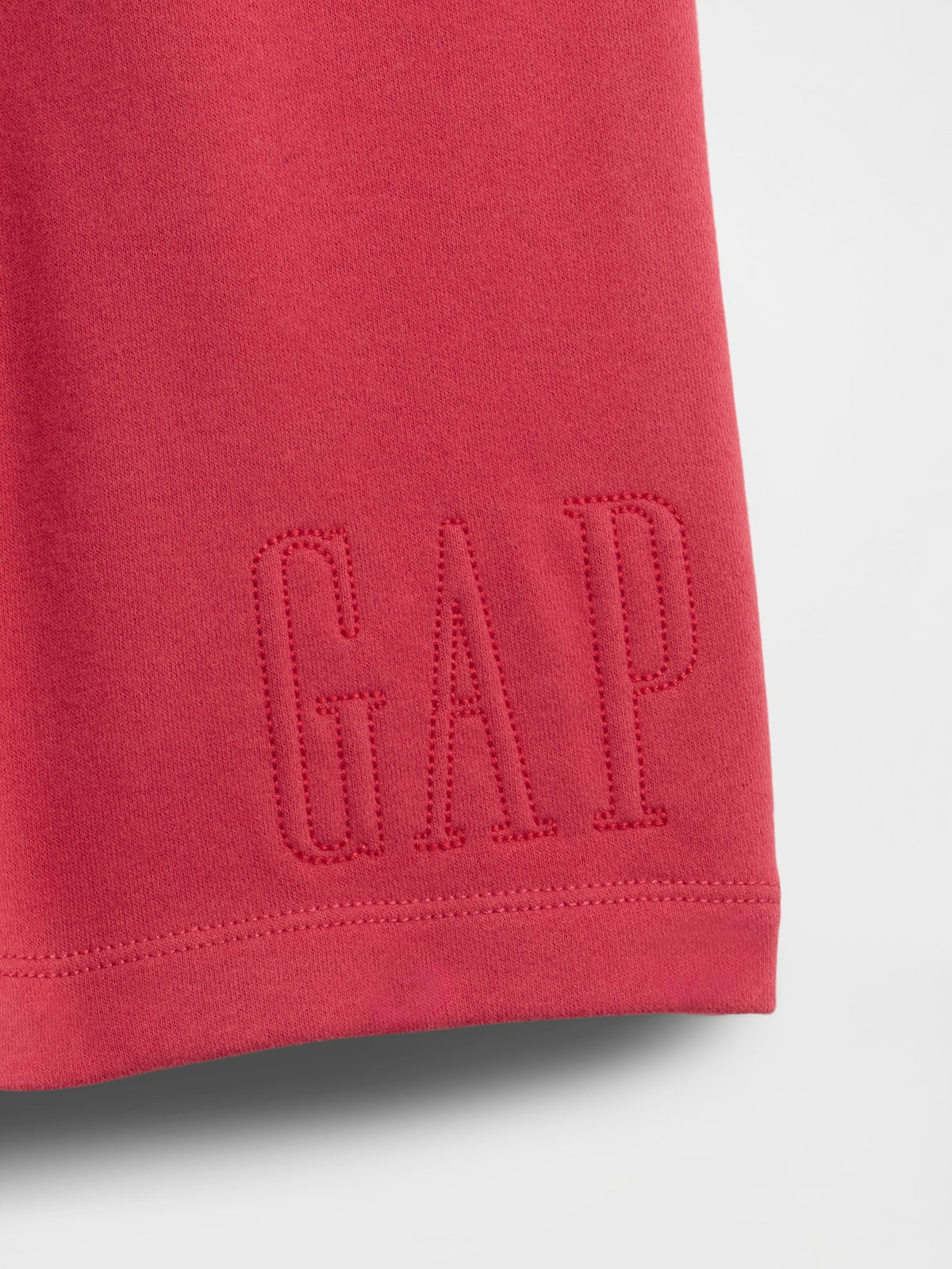 VintageSoft Terry Relaxed Logo Sweat Shorts - FADED RED