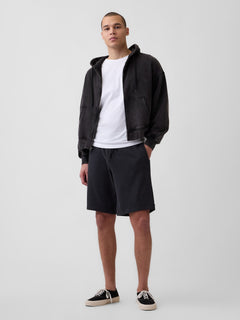 VintageSoft Terry Relaxed Logo Sweat Shorts - moonless night