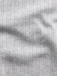 Pointelle Crop Cami - Heather grey